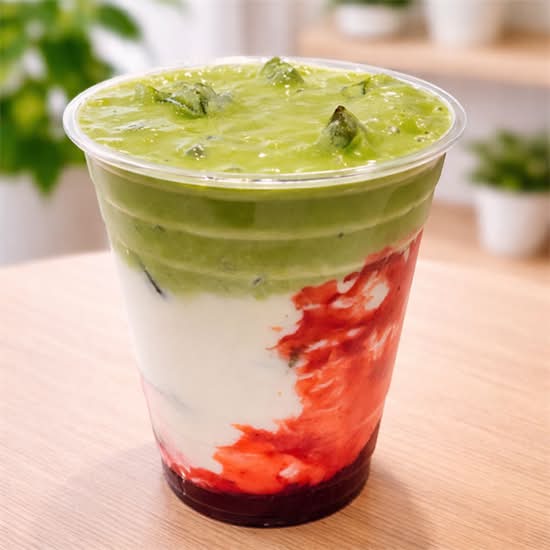 Strawberry Matcha Latte 草莓抹茶拿铁